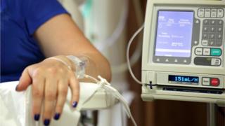 patient receiving intravenous drugs