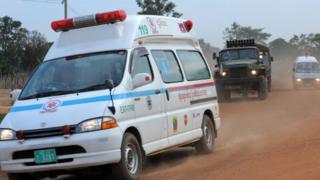 An ambulance in Cambodia