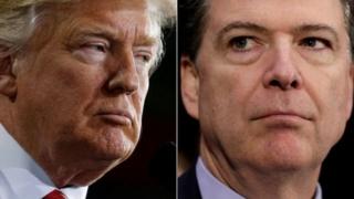 Дональд Трамп и Джеймс Коми