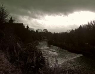 Dunblane Cathedral and the Allan Water