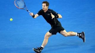 Andy Murray in action in the 2016 Australian Open