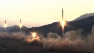 Ikinyamakuru ca Korea ya ruguru cerekanye itegwa rya "missiles" zine
