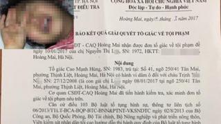 Đơn tố giác của gia đình nạn nhân