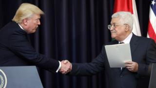 Donald Trump ve Mahmud Abbas