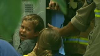 A boy from remote Australia gets stuck in the first vending machine he has ever seen