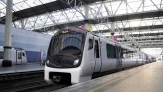 Aventra train at Waterloo Station