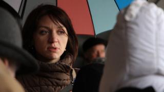 Девушка под зонтом