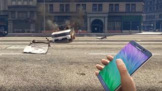 Samsung Galaxy Note 7 в Grand Theft Auto