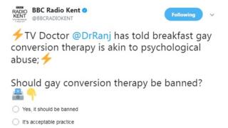 Radio Kent Twitter poll