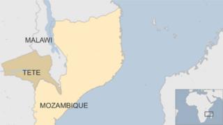 map of Mozambique