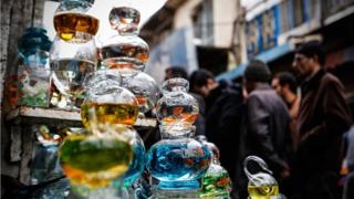 فروش ماهی قرمز در بازار