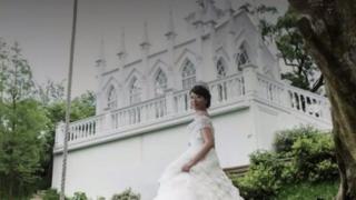 বিয়ের সাজে কিউ চেন