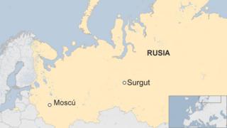 mapa Surgut
