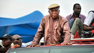 Etienne Tshisekedi, l'opposant mythique congolais, lors d'une campagne électorale en 2011