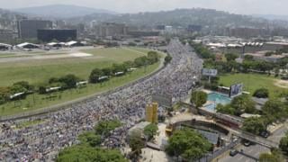 Protesta en Venezuela