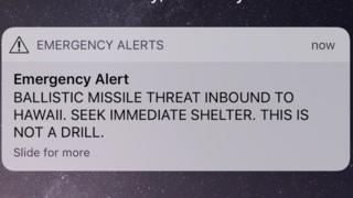 Un mensaje de alerta enviado por celular