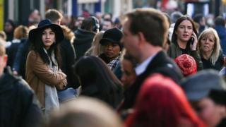 Shoppers in London