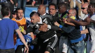 Bastia-Lyon arrêté à la suite d'échauffourées