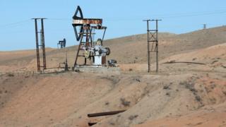 Oil rig in Syria