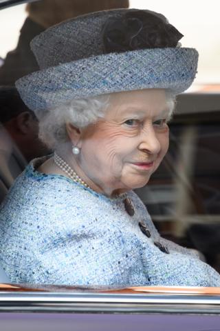Queen Elizabeth smiles as she leaves after officially reopening The National Army Museum in London, England, 16 March 2017. The Museum has undergone a three-year, £24m redevelopment.