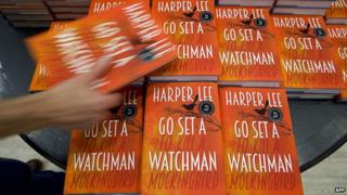 Copies of Go Set a Watchman on display in London