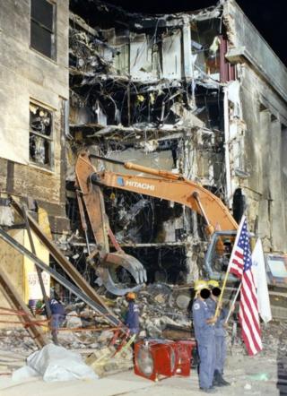 Search crews scour the wreckage