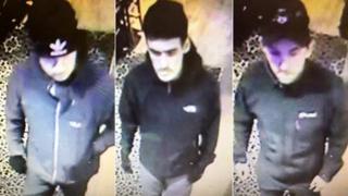 CCTV of three men