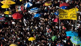 Protesto a favor das eleições diretas em São Paulo