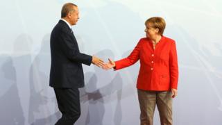 آنگلا مرکل و رجب طیب اردوغان درحاشیه نشست گروه بیست در هامبورگ دیدار کردند