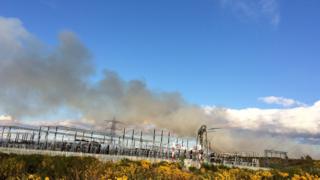 Smoke from wildfire