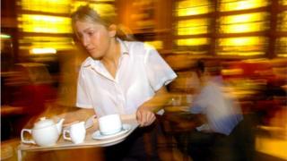 Anna Woloszyn, originally from Poland, now living in Dublin, working as a waitress