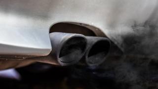 Diesel car exhaust