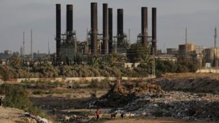 A general view of the Gaza Power Plant in the central Gaza Strip (14 June 2017)