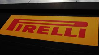 Pirelli tyre transporter is seen during qualifying for the Belgian Grand Prix at Circuit de Spa-Francorchamps on August 24, 2013 in Spa, Belgium.
