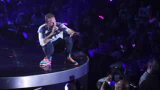 Chris Martin on stage