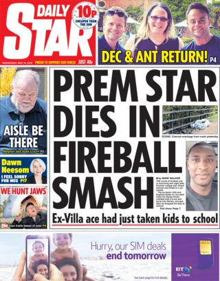 Daily Star front page