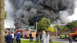 Fire at paintball centre