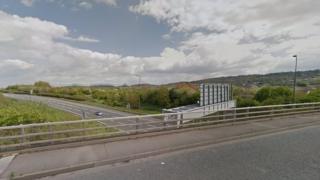 Overbridge near Kings Weston Lane, Bristol