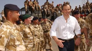 Tony Blair in Basra, May 2003