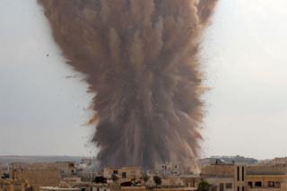 Explosion caused by Ahrar al-Sham