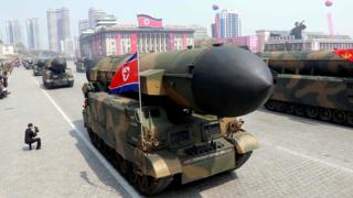 North Korean military parade