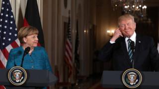 Ангела Меркель и Дональд Трамп