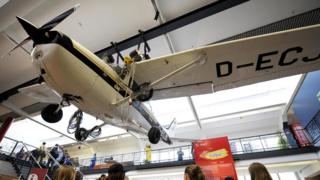 Самолет Cessna 172, на котором Матиас Руст прилетел в СССР, выставлен в берлинском музее