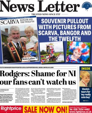 The News Letter front page