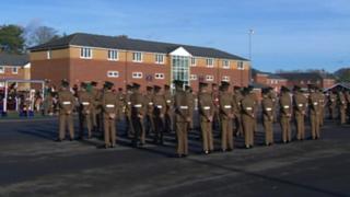 Mons Barracks parade