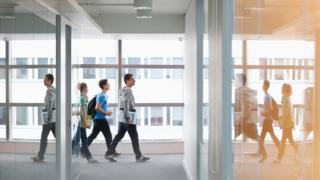 Student in corridor