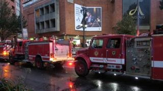 El incidente se registró en el centro comercial Andino, en el norte de Bogotá.