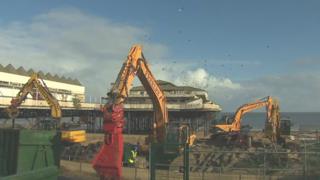 Demolition work has begun