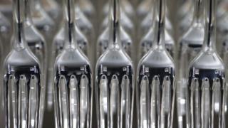 Forks at a French factory