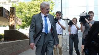 Rolf Harris arrives at court
